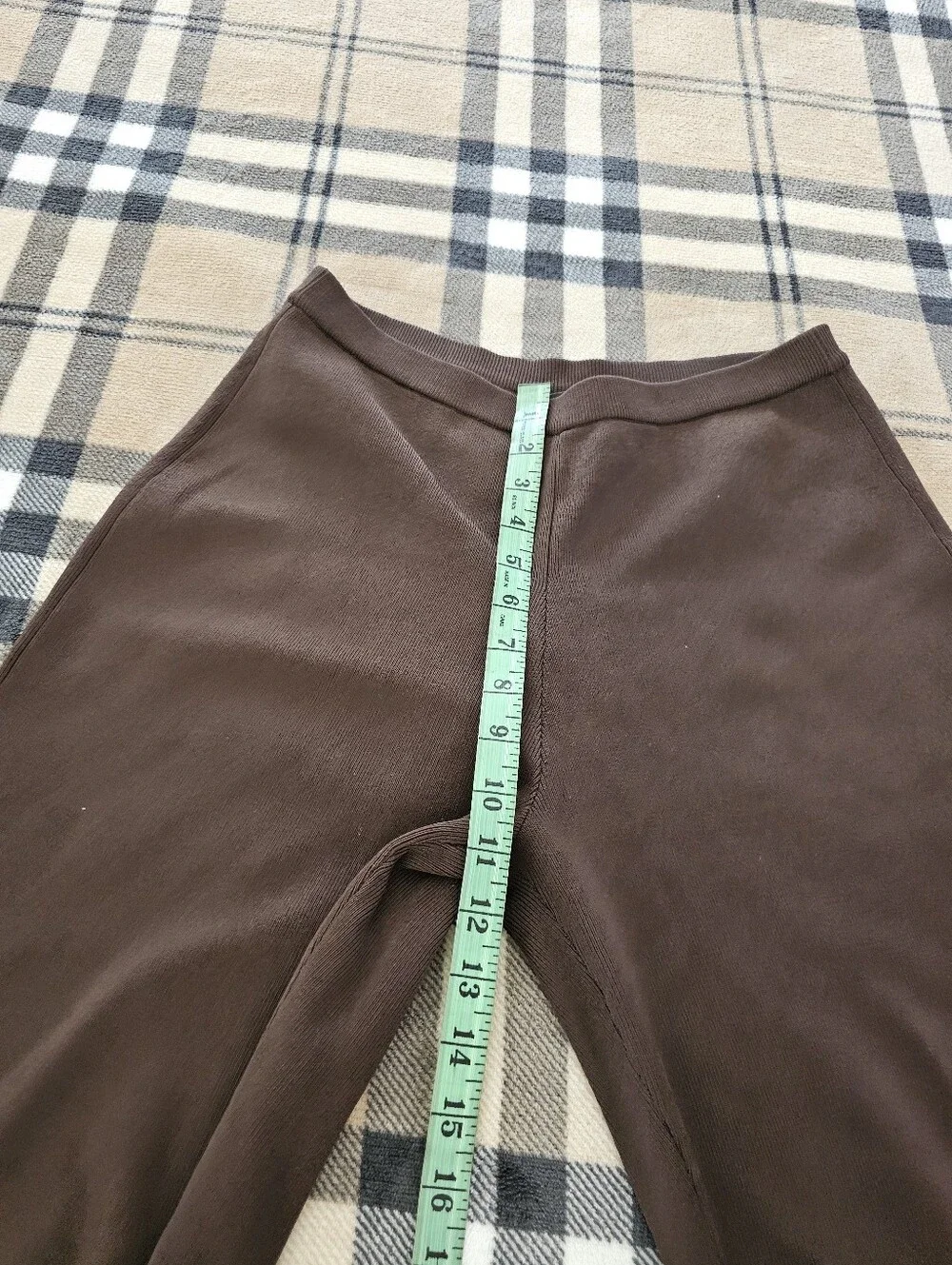 Wide-Leg Bootcut Pants in Dark Brown - Picture 9 of 9